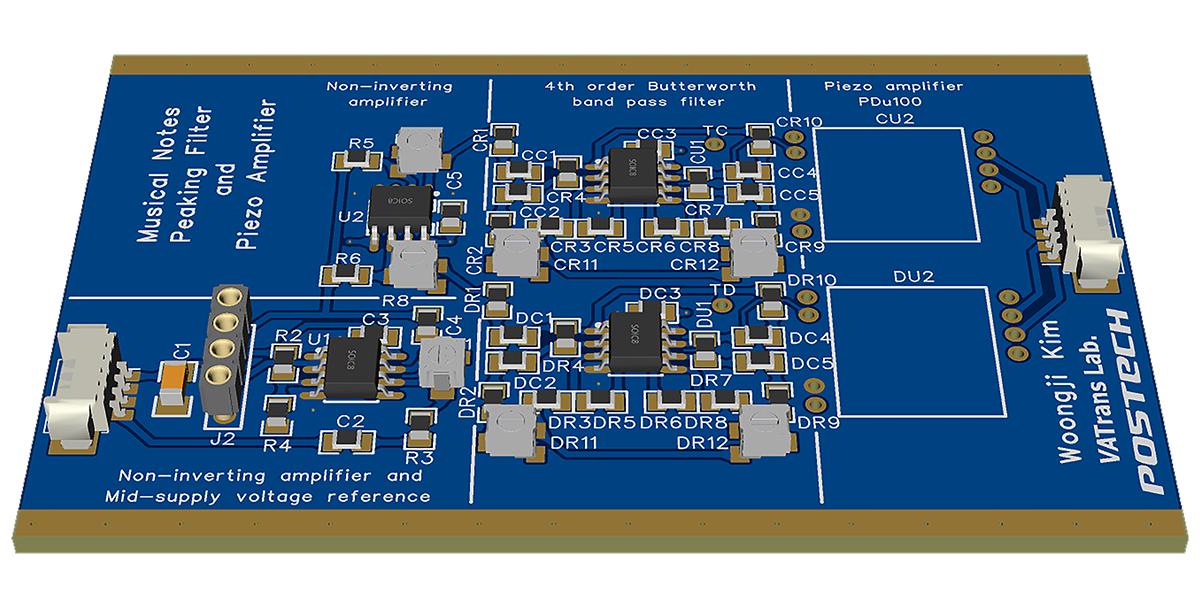 3D view of demonstration circuit PCB layout